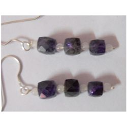 Natural 18.85ct Sapphire Earring .925 Sterling