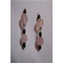 Natural 34.55ct Semi Precious Earring .925 Sterling