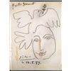 Image 2 : 2 Picasso Original Drawings Signed In Exhibit Book 1936