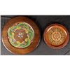 Image 1 : 2 Decorative Hand Painted Wooden Platters Poland