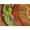 Image 2 : 2 Decorative Hand Painted Wooden Platters Poland