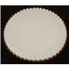 Image 3 : Fenton Gold Amber Crest Milk Glass Cake Stand -Rare