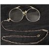 Image 1 : Antique Reading Eye Glasses Eyeglasses with Chain