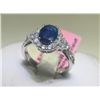 Image 1 : 1.44 CT Blue Sapphire and .53 CT Diamonds Ring