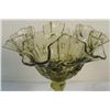 Image 3 : 3 Fenton Compotes Colonial Blue & Green Rose Thumbprint