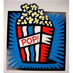 AMERICAN POP BLUE Burton Morris HUGE Pop Art Print S/N