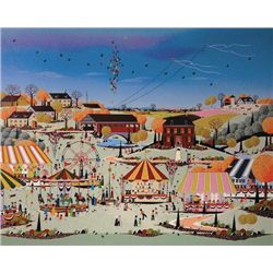 Folk Art COUNTY FAIR Naif Art Print Niky Watanabe