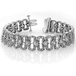 Natural 3.0 ctw Diamond Bracelet 14K White Gold