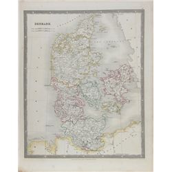 John Dower, Map of Denmark, Engraving