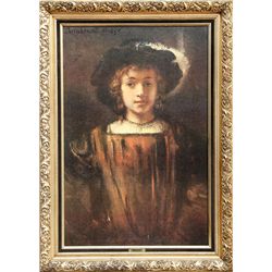 Rembrandt van Rijn, The Artist's Son, Titus, Print