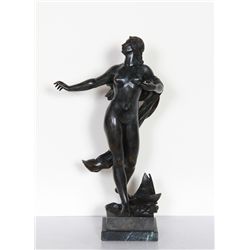 Josef Vaclav Pekarek, Moldau River, Bronze Sculpture