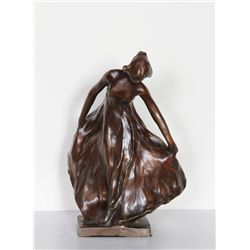 Carl Milles, Female Dancer, Bronze Sculpture