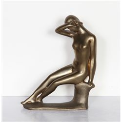 Aristide Maillol, Jeune fille assise se voilant les yeux, Bronze Sculpture