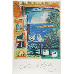 Pablo Picasso, Cote d'Azur, Lithograph in 14 Colors