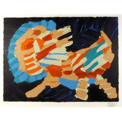 Karel Appel, Cat 5, Lithograph