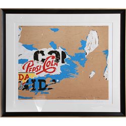 Mimmo Rotella, Pepsi, Serigraph