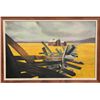 Image 1 : Allen Ulmer, Farm House in Field, Oil Painting
