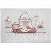 Image 1 : Branko Bahunek, Lounging with Harp (Rose), Lithograph