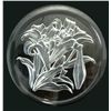 Image 1 : T. Yamamoto, Irises, Etched Crystal Plate