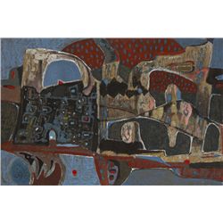 Gerard Dillon-ABSTRACT CITYSCAPE