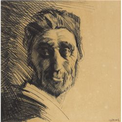 Seán Keating-PORTRAIT OF 'OLD JOE', late 1920s - mid-1930s