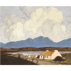 Paul Henry-COTTAGES, WEST OF IRELAND