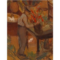 Grace Henry-ARRANGING FLOWERS