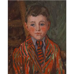 Grace Henry-SCHOOL BOY IN STRIPED BLAZER