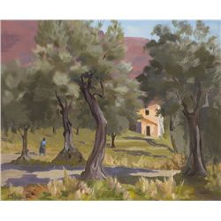 Phoebe Donovan-HOUSE AMONG THE OLIVE GROVES, PROVENCE