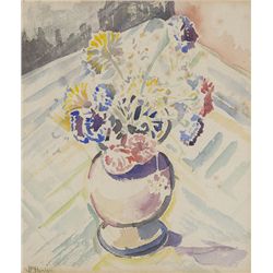 Father Jack P. Hanlon-STILL LIFE WITH VASE OF FLOWERS