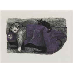 Gerard Dillon-BOY WITH CAT
