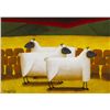 Image 1 : Graham Knuttel-THREE SHEEP AT SUNSET