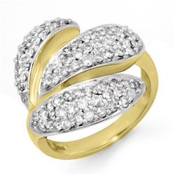 Natural 1.0 ctw Diamond Ring 14k Yellow Gold