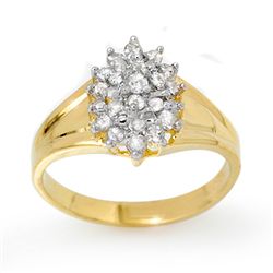 Natural 0.25 ctw Diamond Ring 10K Yellow Gold