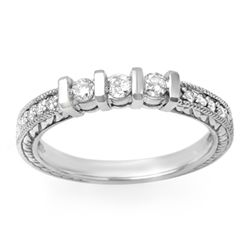 Natural 0.55 ctw Diamond Bridal Ring 14K White Gold