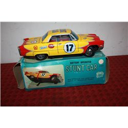 BATTERY OPERATED STUNT CAR IN ORIG. BOX - 11 