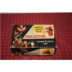 MICKEY MOUSE PROJECTOR - MINT COND. - ORIG BOX. - ONLY 3 FILM STRIPS