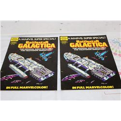 1978 - 2 MARVEL BATTLESTAR GALACTICA -ONE MONEY - MINT