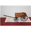 WOODEN WAGON - MADE BY PARIS MFG. CO. - 35" X 12"