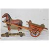 Image 1 : WOODEN PULL TOY & MOUNTED SOLDIER