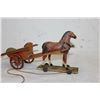 Image 2 : WOODEN PULL TOY & MOUNTED SOLDIER