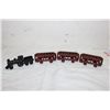 Image 1 : 4 PC CAST IRON TRAIN SET - ALL GOOD - 15"