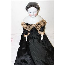 VICTORIAN CHINA HEAD DOLL 32"