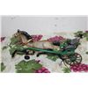 Image 1 : CAST IRON HORSE W/ DRIVER - 10"