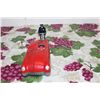 Image 2 : PLASTIC CAR - DRIVER MISSING HEAD - FOLLOWED BY POLICE MEN - 12" - AUTOMATIC TOY CO.