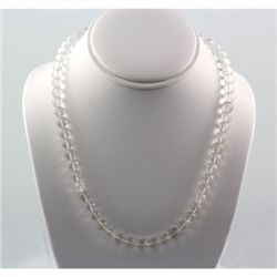 269ctw White Topaz Gemstone Silver Necklace