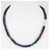 Image 1 : 218.51ctw Natural Multi-Color Rondelles Necklace