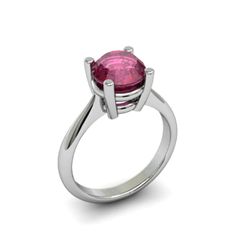 Ruby 2.25ctw Ring 14kt White Gold