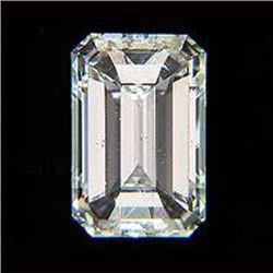 EGL Certified Diamond Emerald 0.53ctw E,SI1