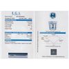 Image 2 : EGL Certified Diamond Emerald 0.85ctw F,SI1
